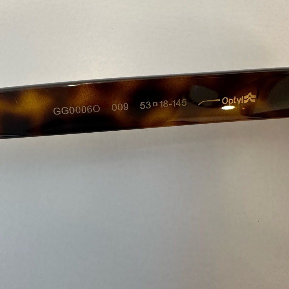Authentic Gucci Brown Tortoise Shell Glasses Clea… - image 7